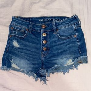 American Eagle high-waisted jean shorts
